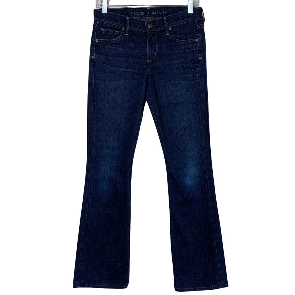 Citizens Of Humanity Dita Petite Bootcut Leg Dark Wash Midrise Boot Jeans 28